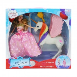 Muñeca Princesa con Unicornio